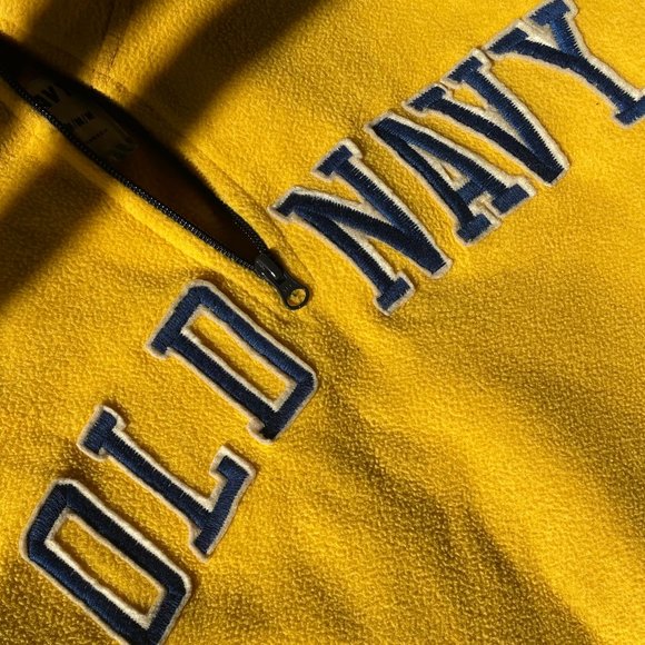 Old Navy, Medium, Yellow, Long Sleeve, Fleece - Picture 2 of 6
